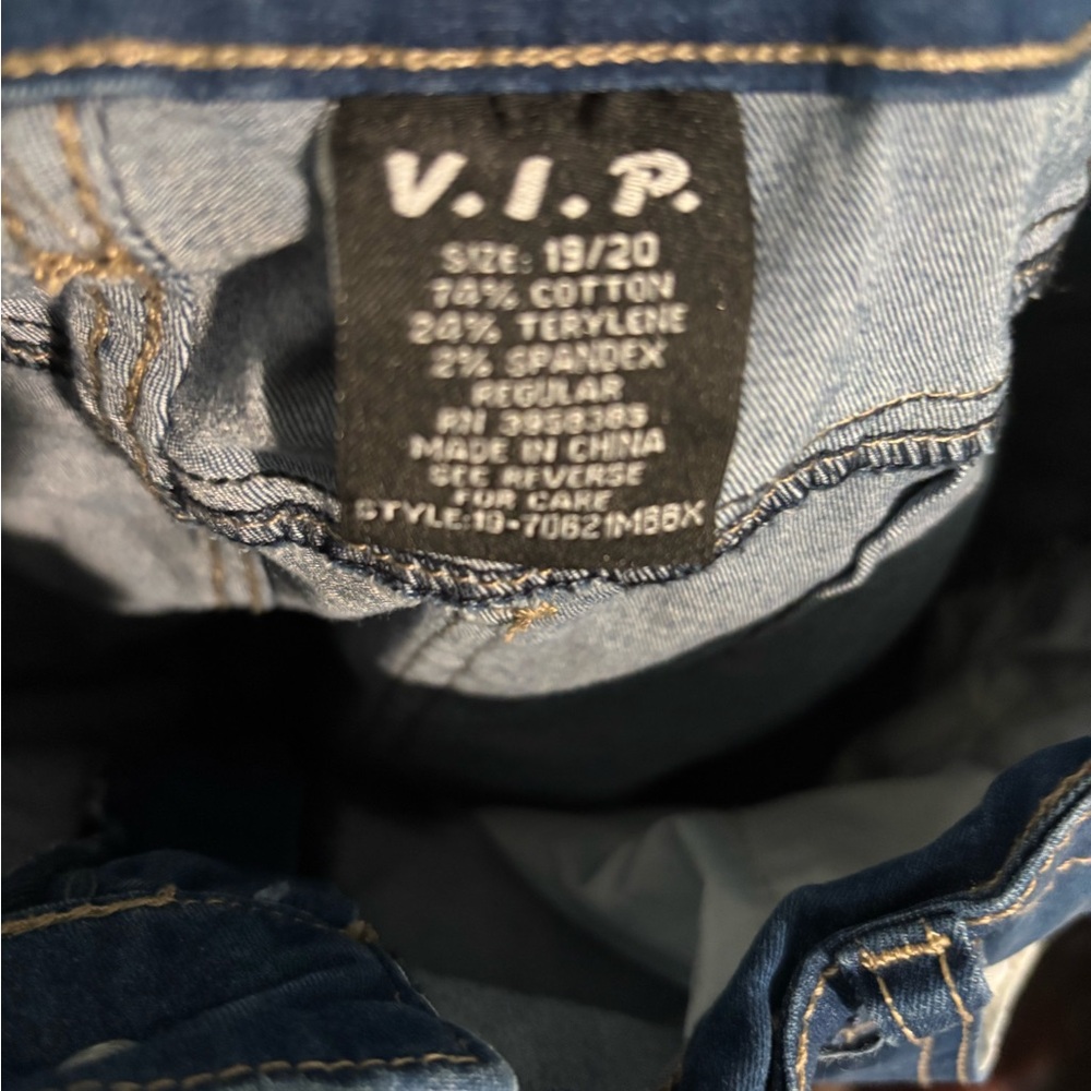VIP High Rise Distressed Blue Jeans - Picture 3 of 3